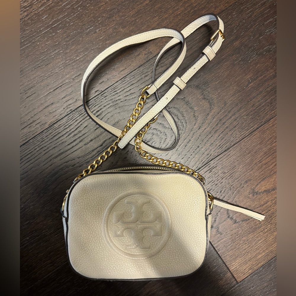 Tory Burch Robinson Mini Camera Bag White Limited Edition